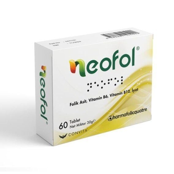 Convita Neofol Vitamin B12 & Folic Acid Supplement 60 Tablets