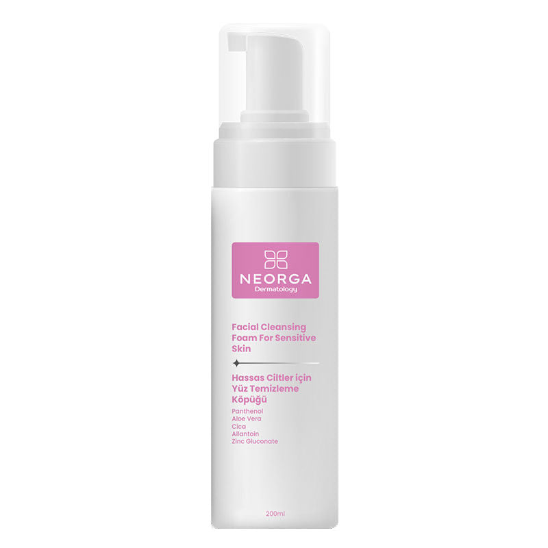 Neorga Sensitive Skin Face Cleansing Foam with Panthenol 200ml