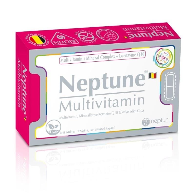 Neptun Multivitamin Daily Dietary Supplement 30 Capsules