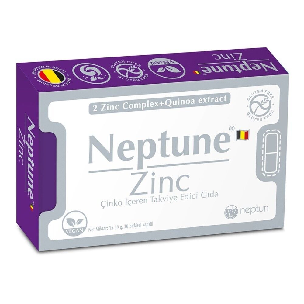 Neptun Zinc Dietary Supplement with Multi-Fruit Extracts 30 Capsules