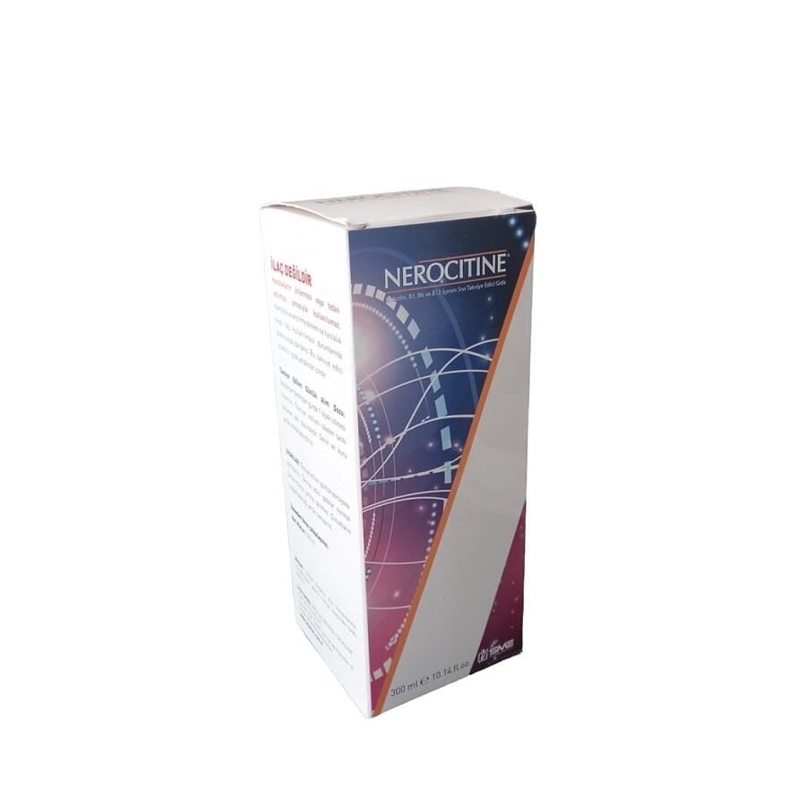 Sme Ilac Nerocitine Citicoline & B-Vitamin Liquid Syrup 300 ml