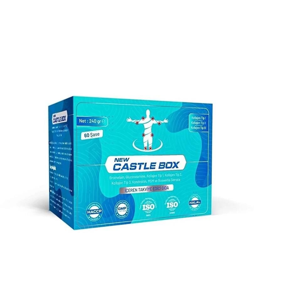 Asko Ilac New Castle Box Collagen & Glucosamine Complex 60 Sachets