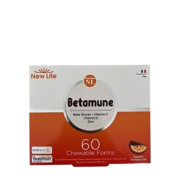 New Life Betamune Immune Support Chewable Tablets 60 Count