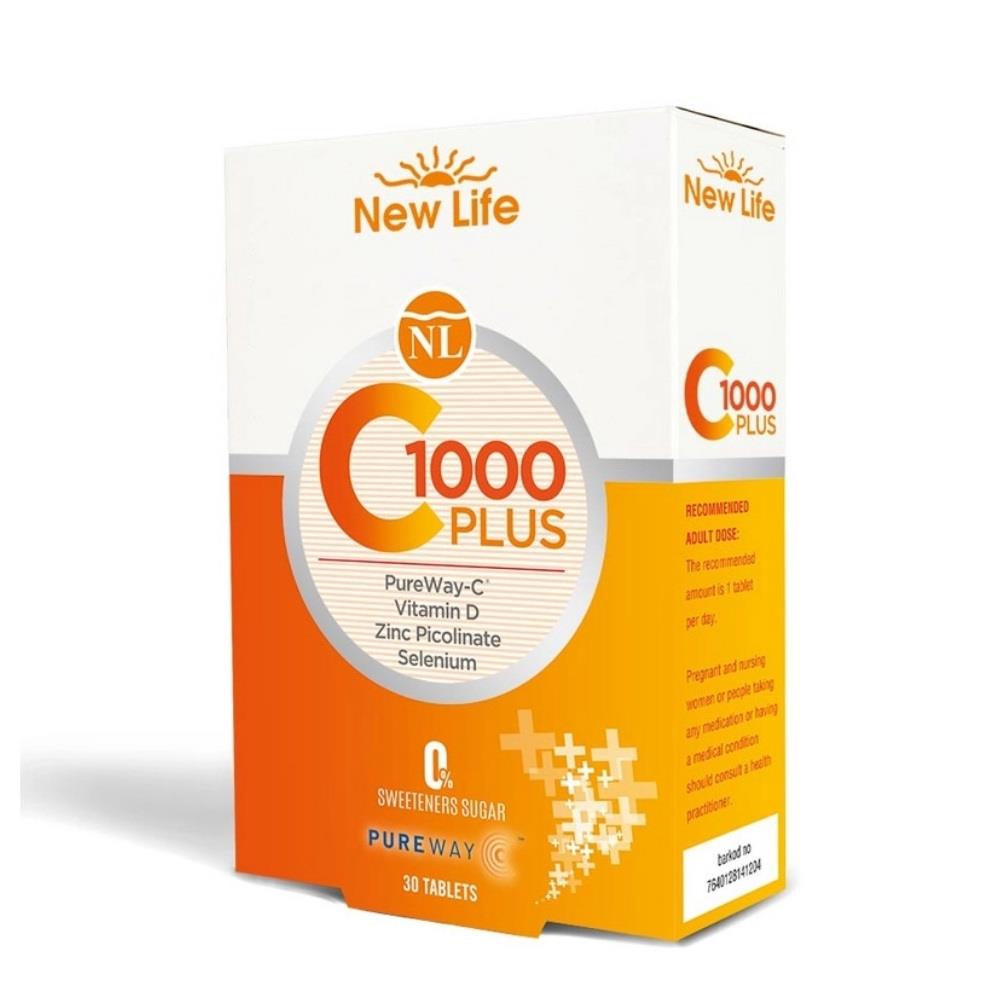 New Life C-1000 Plus Food Supplement 30 Capsules