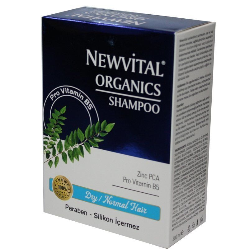 Newvital Organics Dry & Normal Hair Shampoo with Zinc 300ml