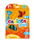 Carioca Teddy Jumbo Washable Markers for Toddlers - 12 Pack, Non-Toxic Art Supplies for Children Aged 1+ - view 3