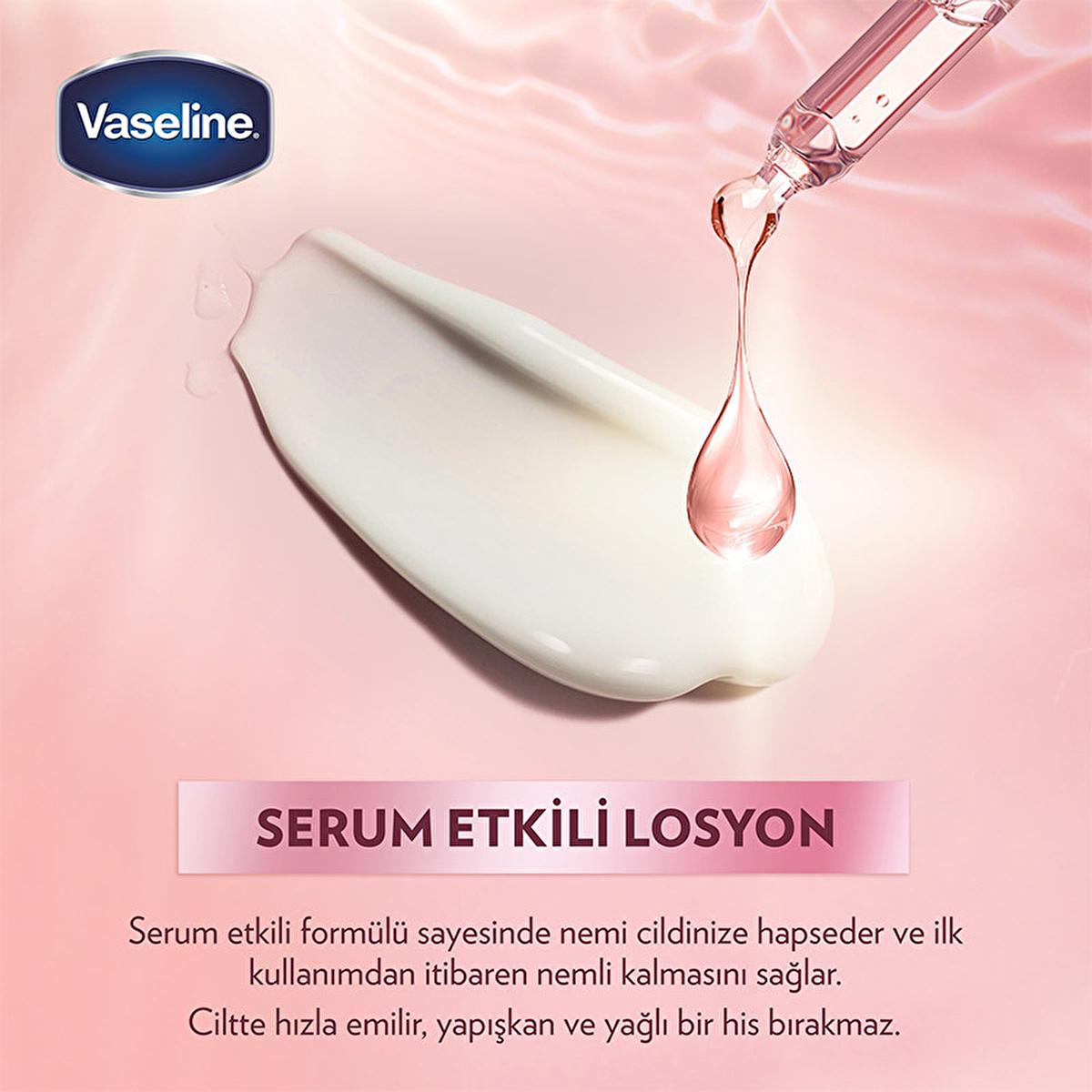 Vaseline Gluta-Hya Serum Etkili Canlandırıcı Vücut Losyonu - Moisturizing Body Lotion with Hyaluronic Acid &amp; GlutaGlow Technology Vaseline Gluta-Hya Serum Body Lotion - Hydrate &amp; Brighten Vaseline Gluta-Hya Serum Body Lotion, Moisturizing Body Lotion, Skin Brightening Lotion, Hyaluronic Acid Body Care, Dermatologically Tested Skincare, Hydrating Body Lotion, Brightening Body Care, GlutaGlow Technology, Niacinamide Enriched, Non-Greasy Moisturizer, Daily Skincare, Sensitive Skin Friendly, Radiant Skin, Dry S