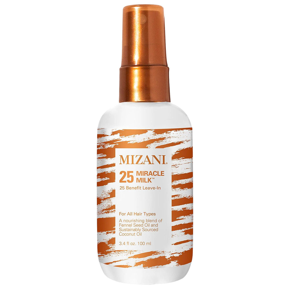 Mini 25 Miracle Milk Heat Protectant Leave-In Conditioner for Curly Hair - Moisturizing, Detangling, and Heat Protection up to 450°F Mini 25 Miracle Milk Leave-In Conditioner for Curly Hair Leave-In Conditioner, Heat Protectant, Curly Hair Care, Moisturizing Hair Product, Coconut Oil Hair Treatment, Curly Hair, Coily Hair, Wavy Hair, Hair Moisturizer, Detangling Spray, Heat Protection, Hair Care, Hair Products, Hair Treatment, Coconut Oil Benefits, Fennel Seed Oil, Hair Protection, Styling Products