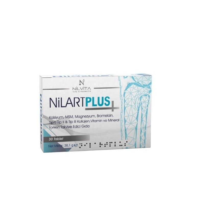 Nilvita NilartPlus Multi-Collagen & Mineral Support 30 Tablets