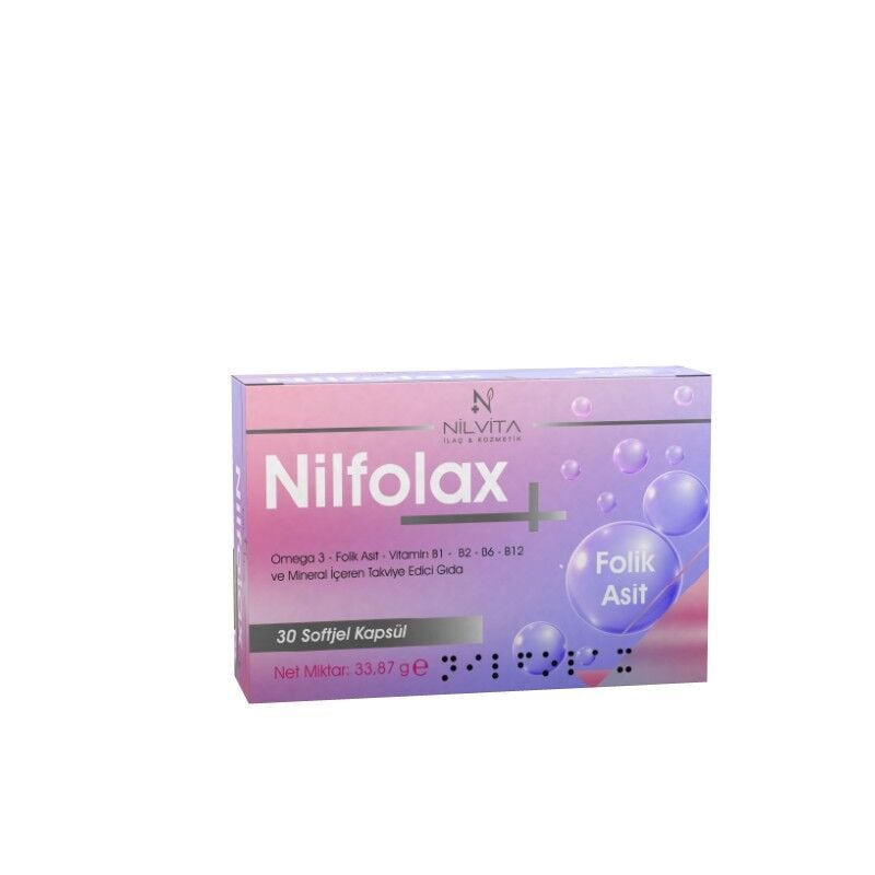 Nilvita Nilfolax Multivitamin & Omega-3 Support 30 Softgels