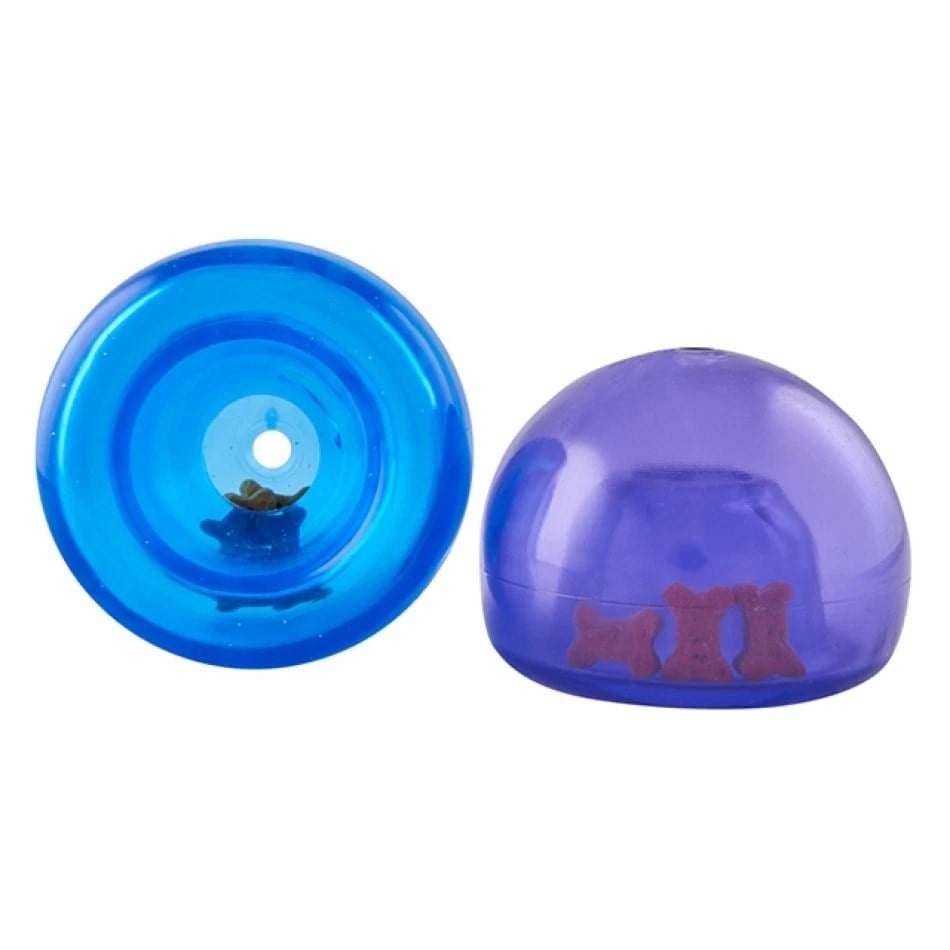 Petstages Nina Ottosson Lil Snoop Interactive Snack Ball Purple 3in