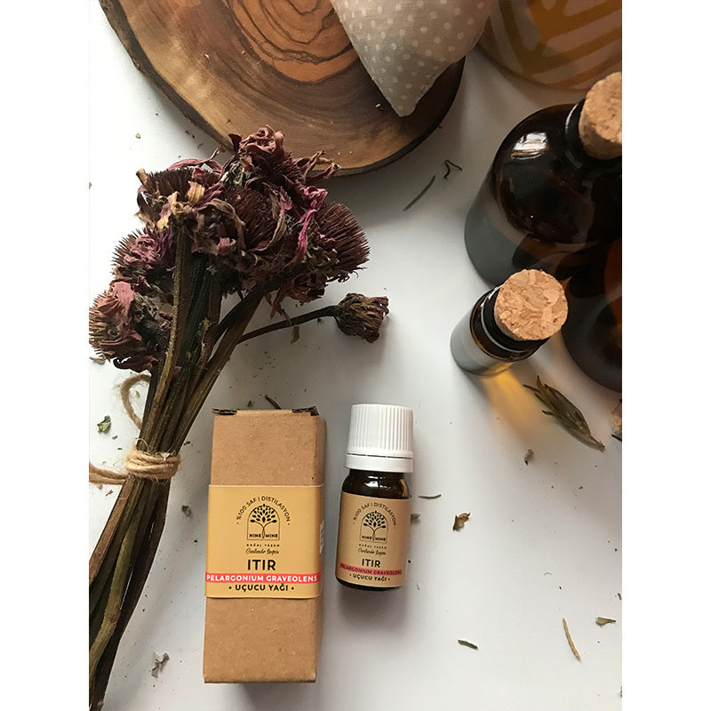 Nine Mine Geranium Essential Oil for Aromatherapy 5 ml