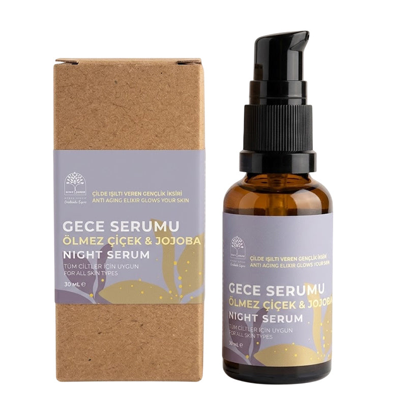Nine Mine Immortelle & Jojoba Night Serum for Hydration 30 ml