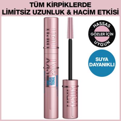 Maybelline New York Lash Sensational Sky High Waterproof Mascara - Lengthening, Curling, Long-Lasting Eye Makeup Maybelline Lash Sensational Sky High - Waterproof Mascara Maybelline New York Lash Sensational Sky High, Waterproof Mascara, Lengthening and Curling Mascara, Long-Lasting Eye Makeup, Easy-to-Apply Mascara, Cosmetics, Eye Makeup, Beauty Products, Makeup Essentials, Long-Lasting Makeup, Smudge-Proof Mascara, Waterproof Makeup, Lash Enhancement, Eye Enhancement