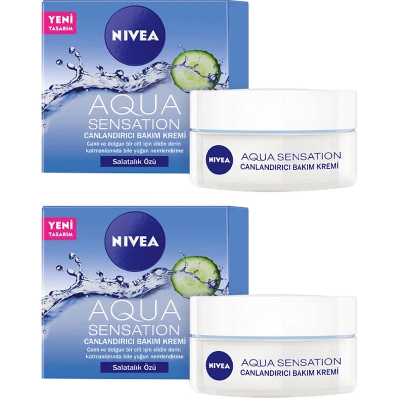 Nivea Aqua Sensation Hydrating Cream Duo 2x50ml