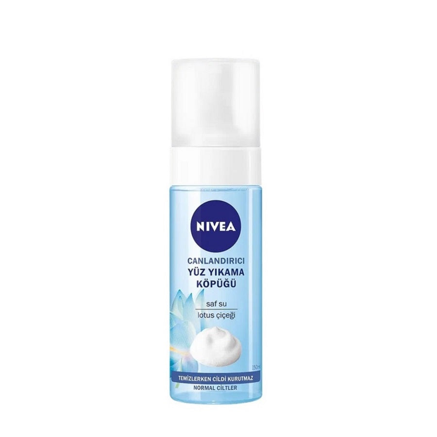 Nivea Refreshing Facial Cleansing Foam - Gentle Face Wash for Normal Skin, Lotus Flower, Moisturizing, Daily Cleanser, 5.07 fl oz
