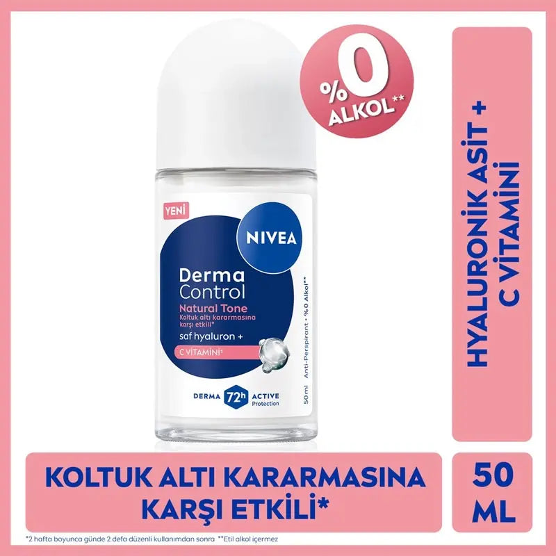Nivea Derma Control Natural Roll-On Deodorant 50ml