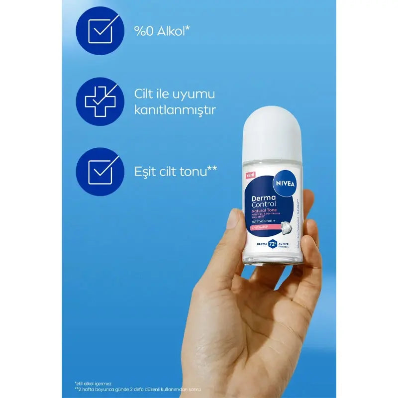 Nivea Derma Control Natural Roll-On Deodorant 50ml