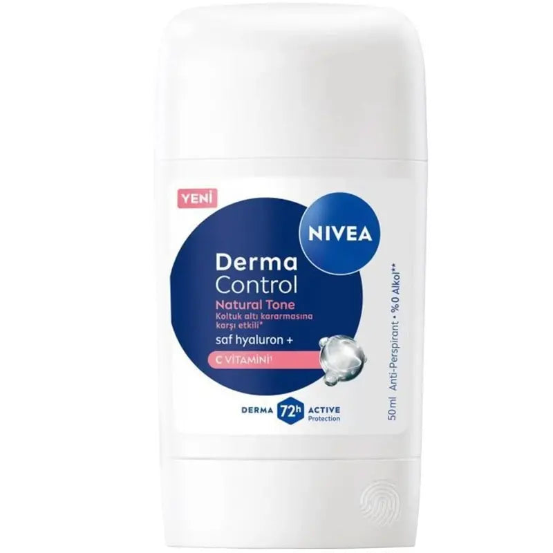 Nivea Derma Control Natural Stick Deodorant 3 x 50ml (Pack of 3)