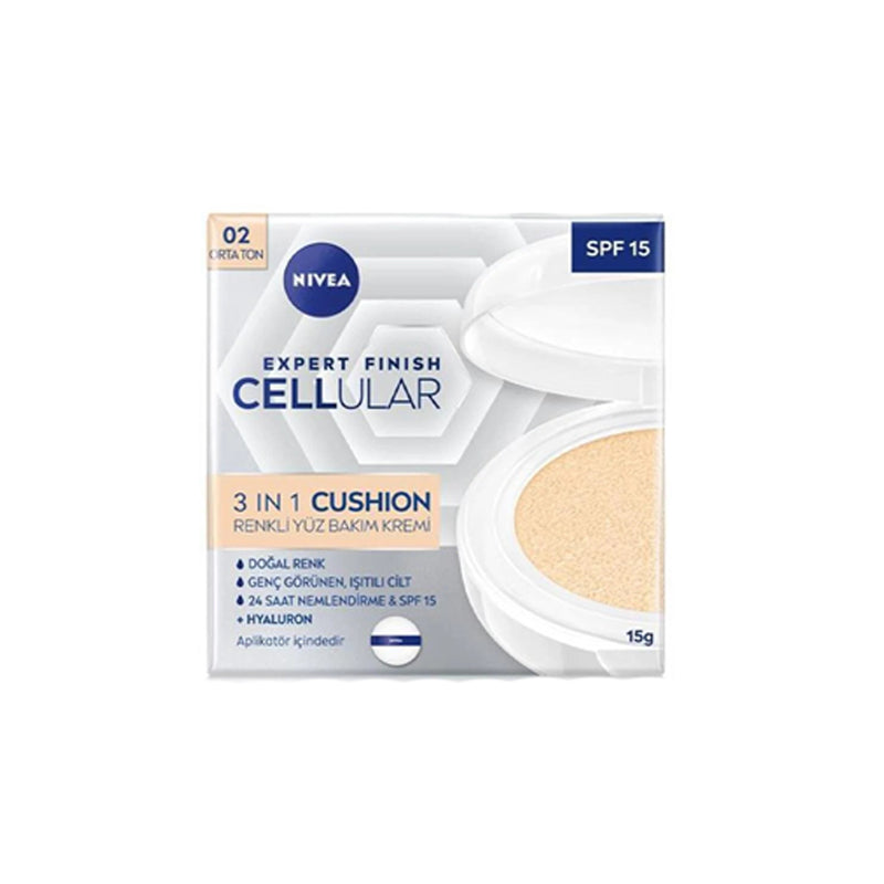 Nivea Cellular 3-in-1 Cushion SPF 15 Medium Tone 15g