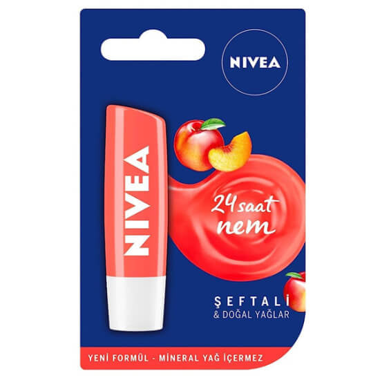 Nivea Peach Shine Lip Care Balm for 24h Moisture 4.8g