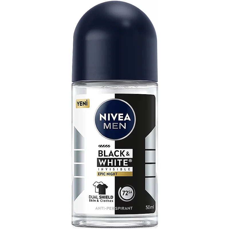 Nivea Men Black & White Epic Night Roll-On Deodorant 50ml