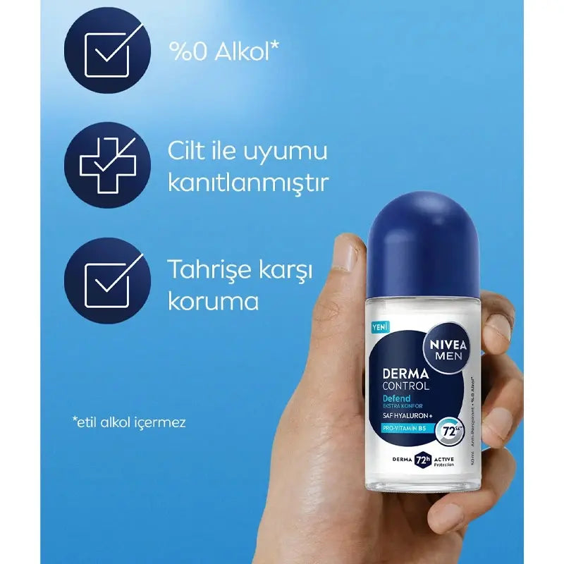 Nivea Men Derma Control Defend Roll-On Deodorant 50ml