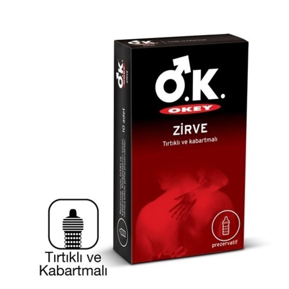 Okey Zirve Textured Condoms - Vanilla Flavored, Lubricated, 10 Count Okey Zirve Condoms - Textured, Vanilla Flavored textured condoms, flavored condoms, lubricated condoms, safe intimacy products, enhanced pleasure condoms, adult intimacy products, condoms with reservoir tip, vanilla flavored condoms, latex condoms, intimacy enhancement products, protection during intimacy, couples intimacy gifts