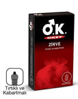 Okey Zirve Textured Condoms - Vanilla Flavored, Lubricated, 10 Count Okey Zirve Condoms - Textured, Vanilla Flavored textured condoms, flavored condoms, lubricated condoms, safe intimacy products, enhanced pleasure condoms, adult intimacy products, condoms with reservoir tip, vanilla flavored condoms, latex condoms, intimacy enhancement products, protection during intimacy, couples intimacy gifts