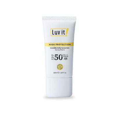 Luv it! Invisible Daily Sunscreen SPF50+ - Protects & Moisturizes with Blue Light Protection Luv it! Daily Sunscreen SPF50+ with Blue Light Protection daily sunscreen, SPF50+ sunscreen, blue light protection, hypoallergenic sunscreen, paraben-free sunscreen, invisible sunscreen, skincare, sun protection, moisturizing sunscreen, dermatologically tested, lightweight formula, natural skincare, sensitive skin friendly
