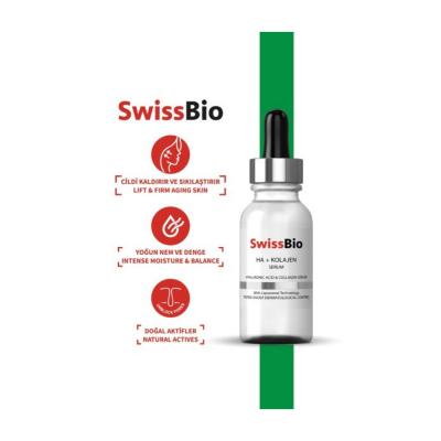 SwissBio Anti-Aging Facial Serum with Hyaluronic Acid & Collagen - Hydrating, Firms Skin, Reduces Fine Lines - 30ml - view 3