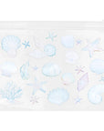 Eklips Blue Printed Transparent Clutch Bag