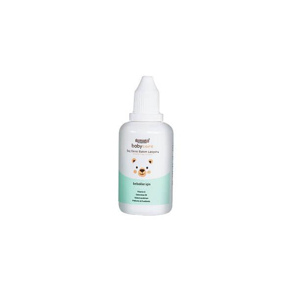 dermoskin cradle cap lotion 50ml bottle, application of dermoskin cradle cap lotion on baby, close up of dermoskin cradle cap lotion texture Dermoskin Cradle Cap Lotion - Gentle Care | 50ml Dermoskin Cradle Cap Lotion - Gentle Care | 50ml babycare, cradle-cap-lotion, dermoskin, moisturizing, gentle-care, scalp-care, soothing, parenting, caregivers, ai-generated