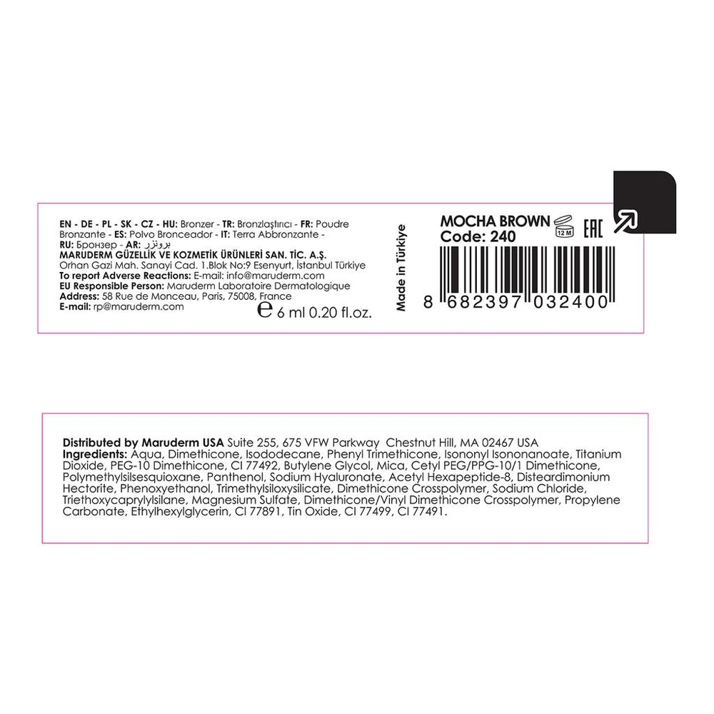 Maruderm Make Up Sunshine Liquid Bronzer in Mocha Brown 15ml