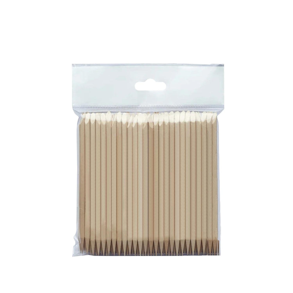 Staleks Orange Wood Cuticle Pushers for Manicures 110mm 100 Count