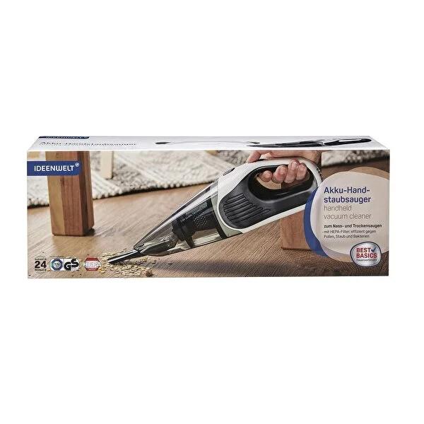 Ideenwelt Electric Vacuum Cleaner Wet/Dry - HEPA Filter, 55W Motor, Rechargeable Ideenwelt Wet/Dry Vacuum - HEPA Filter & 55W Motor electric vacuum cleaner, wet dry vacuum, HEPA filter vacuum, rechargeable vacuum cleaner, lithium-ion battery vacuum, handheld vacuum, home cleaning, cleaning solution, versatile vacuum, powerful suction, easy maintenance