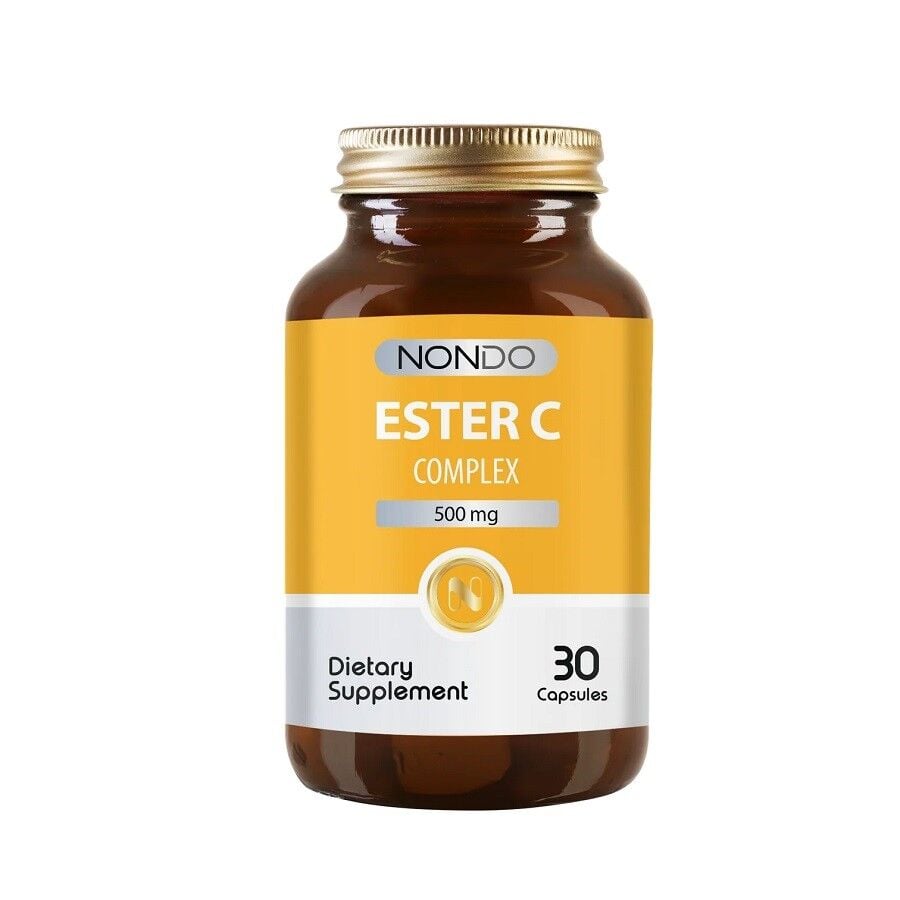 Nondo Vitamins Ester C Complex with Rosehip Support 30 Capsules