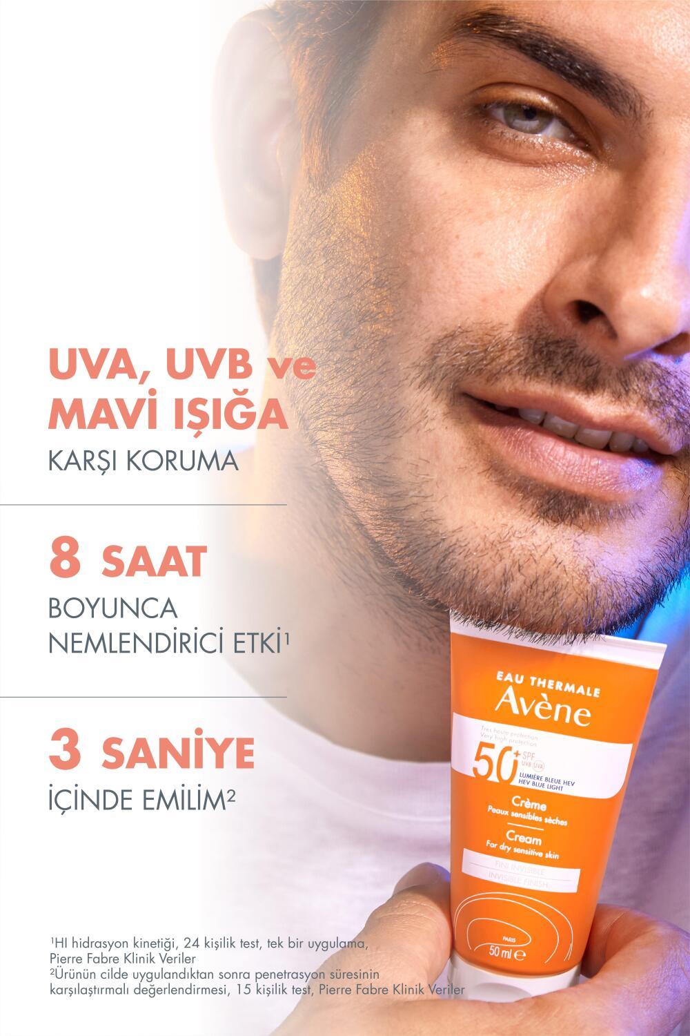 Avene Fragrance-Free Sunscreen Cream for Dry Skin SPF50+ - Water-Resistant &amp; Moisturizing - image 9