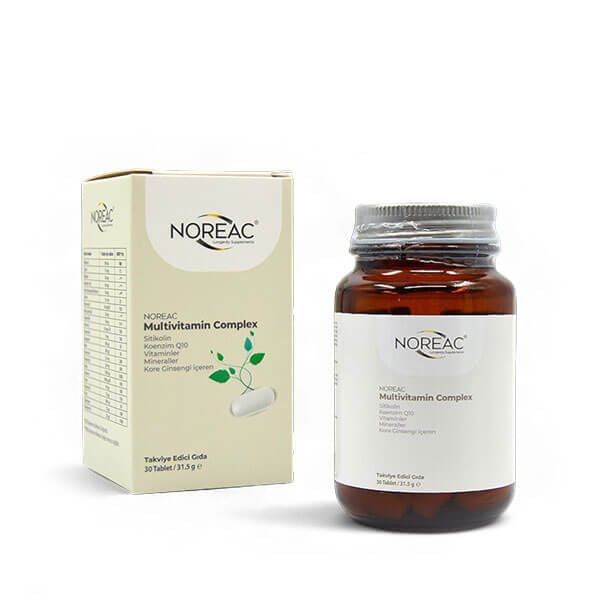 Noreac Multivitamin Complex Daily Wellness Supplement 30 Tablets
