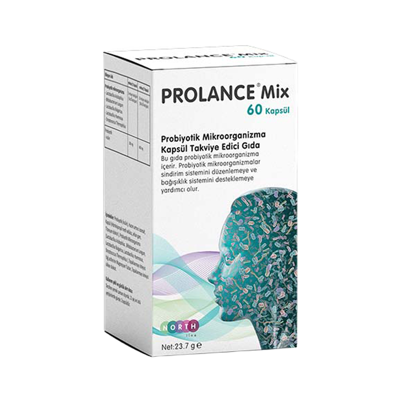 North Line Prolance Mix Probiotic Supplement 60 Capsules