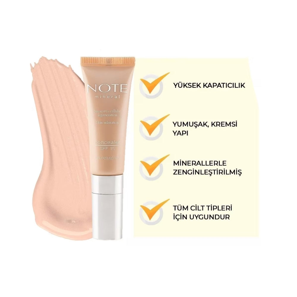 Note Mineral Concealer Brightening Eye Cover 201 10ml