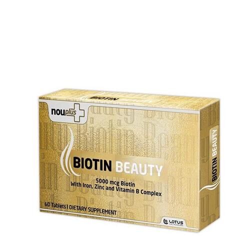 Nouplus Biotin Beauty 5000mcg Hair & Nail Support 60 Tablets