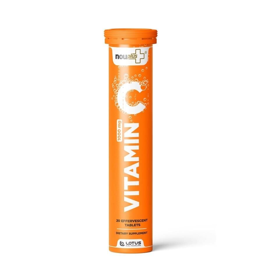 Nouplus Vitamin C 1000mg Daily Support 20 Effervescent Tablets