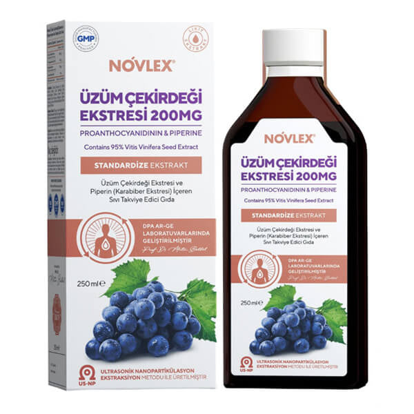 Biomet Novlex Grape Seed Extract & Piperine Liquid 250 ml