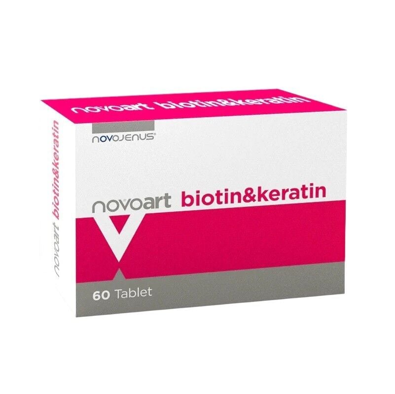 Novojenus Novoart Biotin & Keratin Support Supplement 60 Tablets
