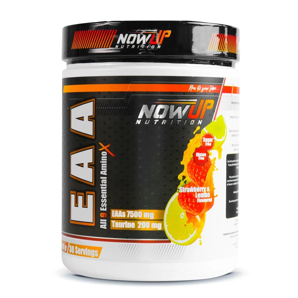 Nowup Nutrition EAA All 9 Essential Amino Acids Strawberry & Lemon 360g