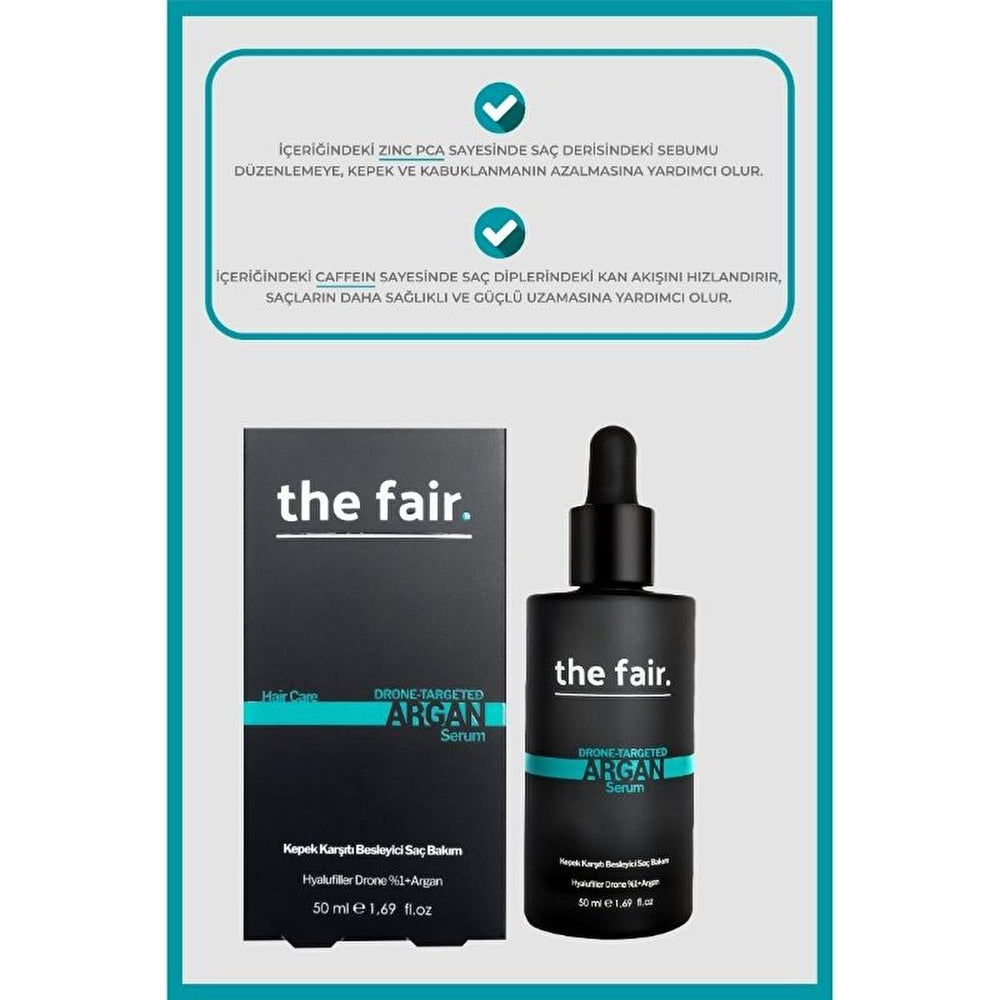 the fair. Drone-Targeted Argan Hair Serum 50ml - Nourishing Vegan Formula for All Hair Types - view 4