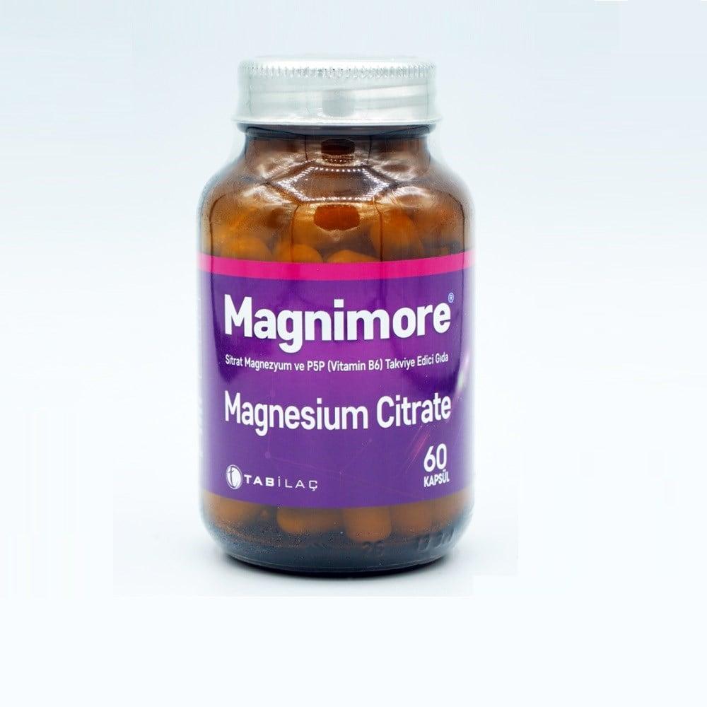 Magnimore Magnesium Citrate P5P Supplement - 60 Capsules, Vitamin B6, Magnesium Deficiency Support Magnesium Citrate P5P Supplement - 60 Capsules Magnesium Citrate, Vitamin B6 supplement, P5P, Dietary supplement, Magnesium deficiency, Muscle support, Energy production, Brain function, Immune system support, Wellness, Health supplements, Magnesium supplements, Vitamin B6 supplements