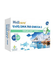 Wellcare UniQ DHA 750 Omega 3 Fish Oil Capsules, 30 Count - image 2
