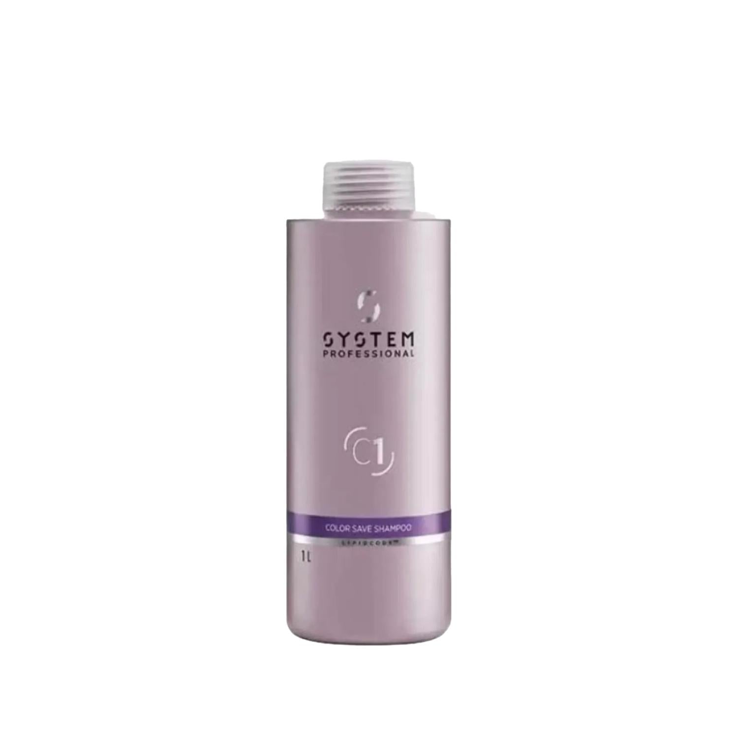 Wella System Professional Color Save Shampoo - 1000ml, Color Protecting & Vibrancy for Colored Hair Wella Color Save Shampoo - Protects Color & Vibrancy Color Protecting Shampoo, Wella System Professional, Color Save Shampoo, Professional Hair Care, Colored Hair Shampoo, Hair Color Protection, Color Vibrancy, Professional Grade Shampoo, Large Capacity Shampoo, 1000ml Shampoo, Hair Care for Colored Hair